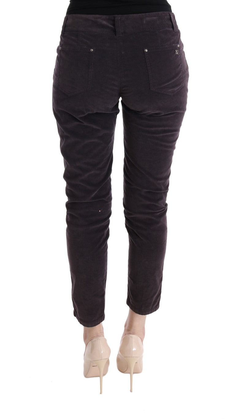 Schicke braune Caprihose aus Baumwolle