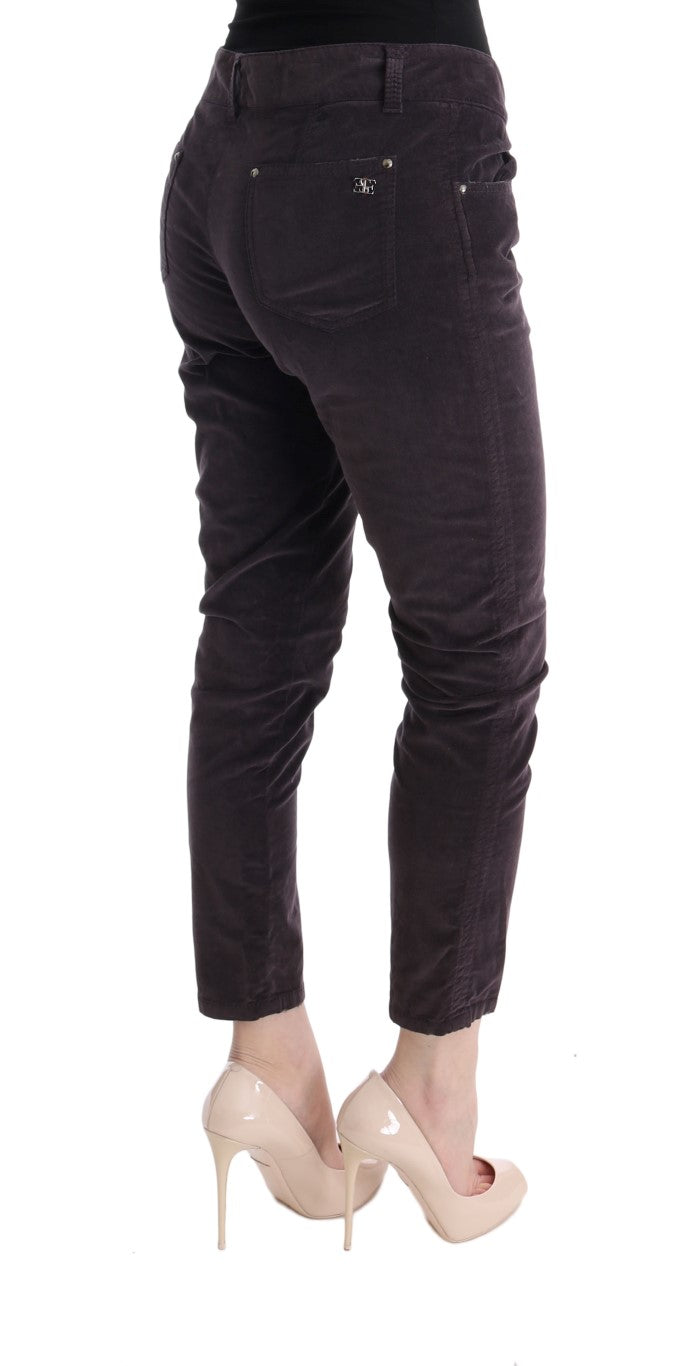 Schicke braune Caprihose aus Baumwolle