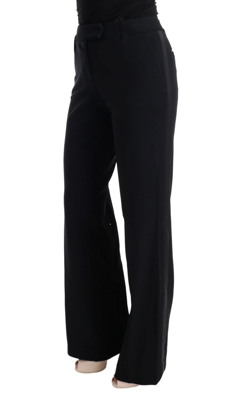Schicke schwarze Bootcut-Hose