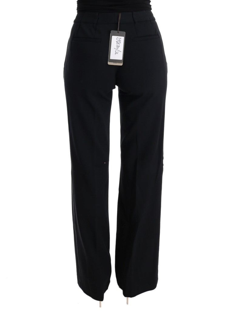 Schicke schwarze Bootcut-Hose
