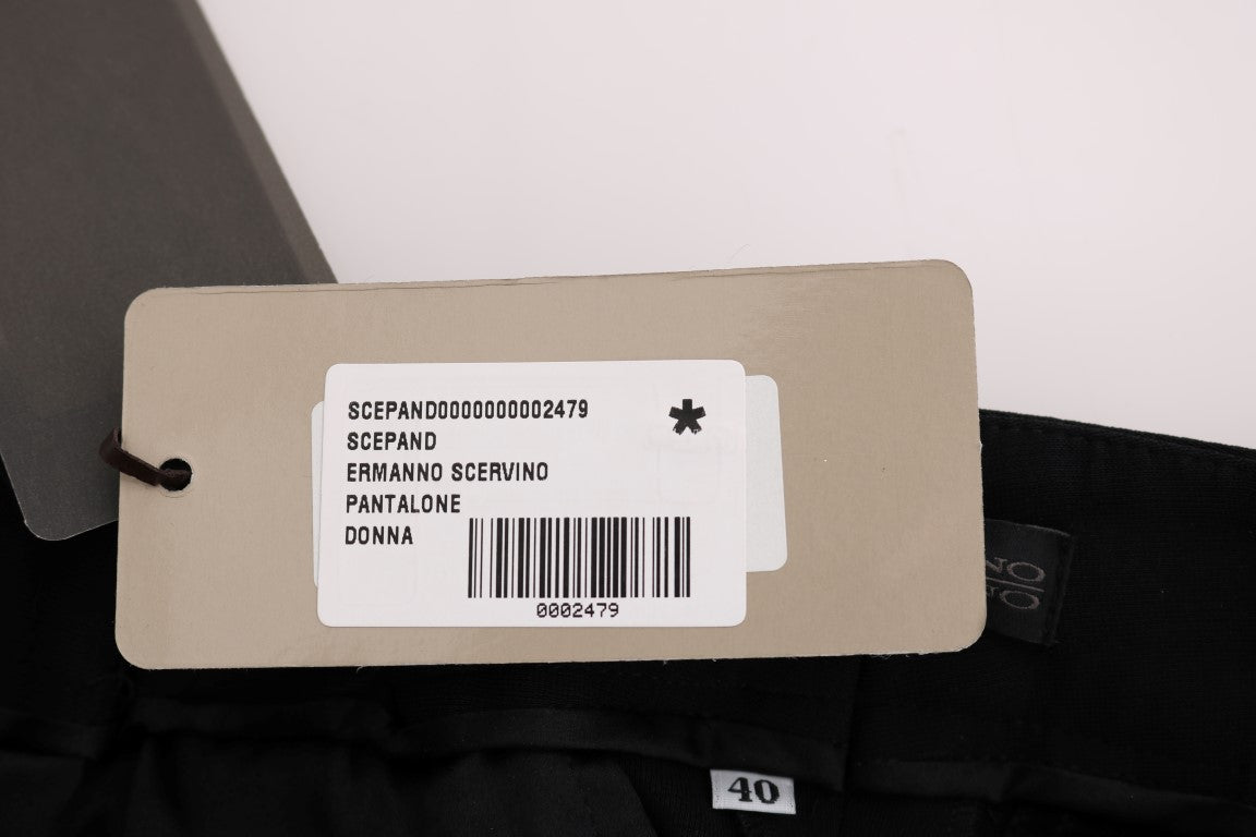 Schicke schwarze Bootcut-Hose