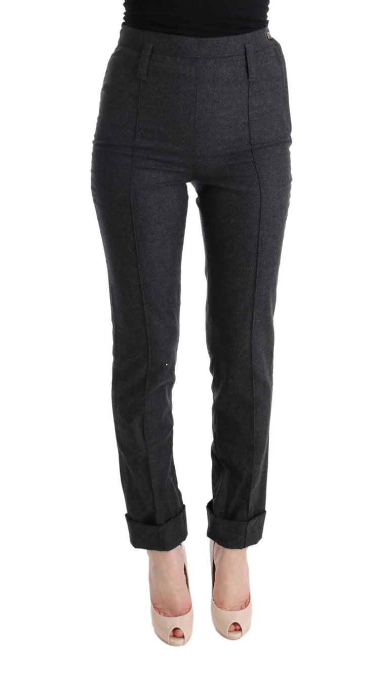 Pantaloni skinny casual grigi chic