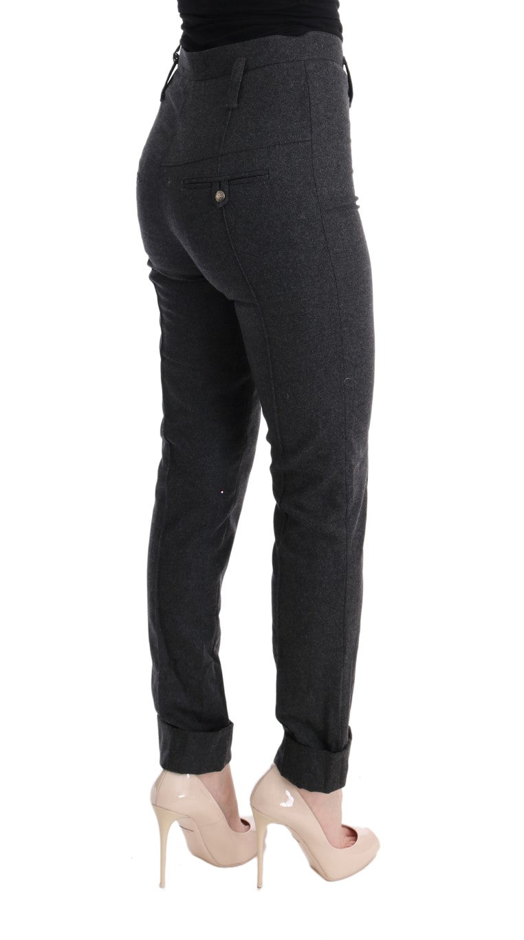 Pantaloni skinny casual grigi chic