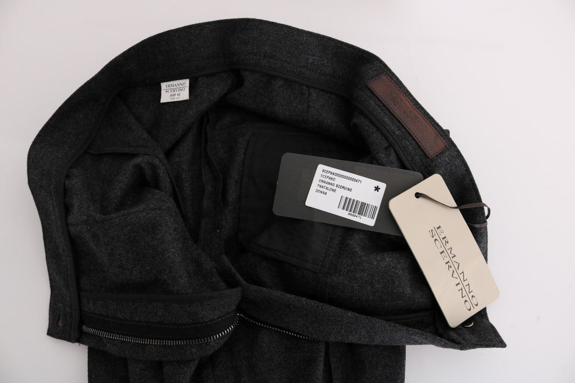 Pantaloni skinny casual grigi chic