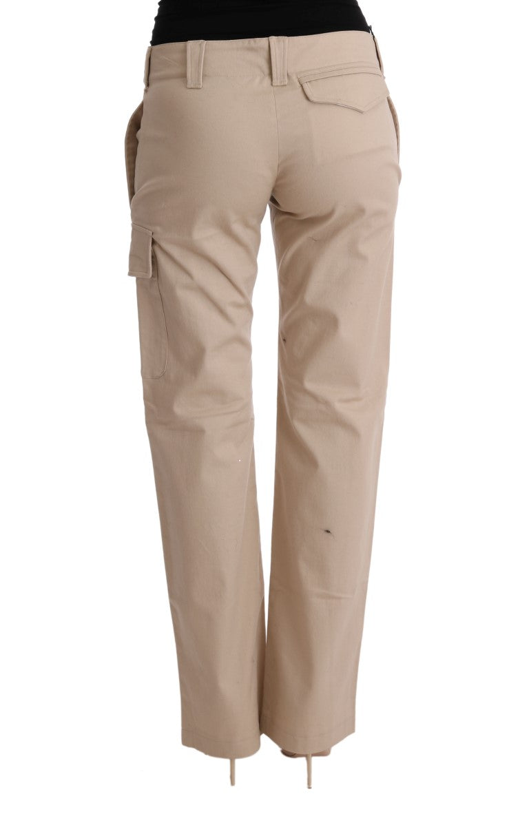 Schicke beige Cropped-Hose – Regular Fit Elegance