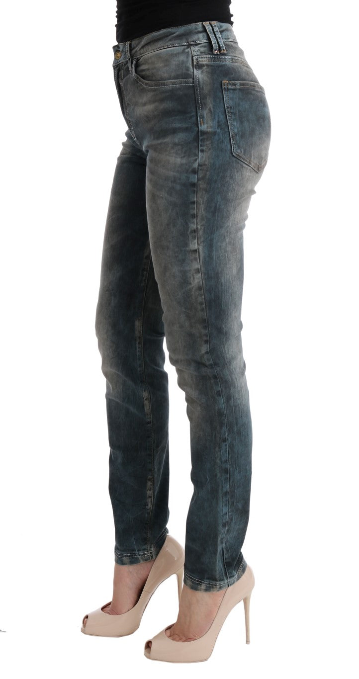 Schicke Slim Fit Jeans in blauer Waschung