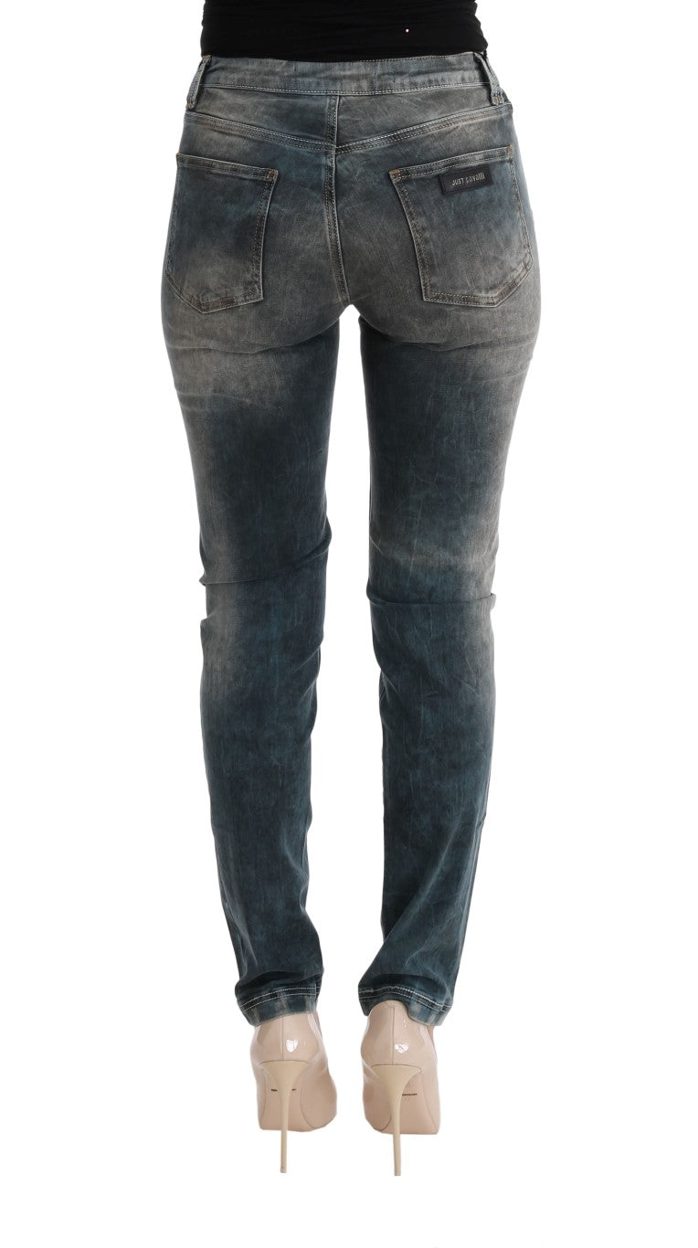Schicke Slim Fit Jeans in blauer Waschung