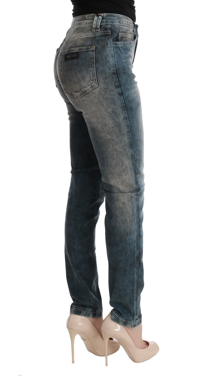 Schicke Slim Fit Jeans in blauer Waschung