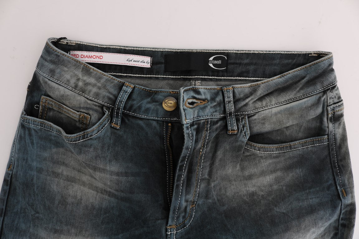 Schicke Slim Fit Jeans in blauer Waschung