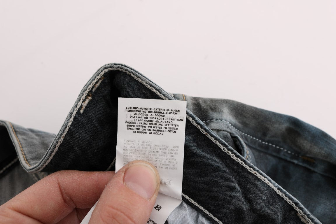 Schicke Slim Fit Jeans in blauer Waschung