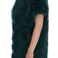 Exquisite Green Alpaca Fur Long Vest