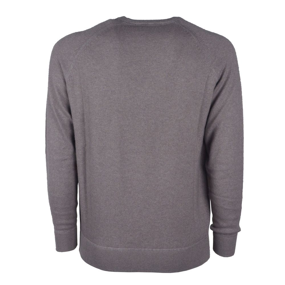 Grauer Kaschmirpullover für Herren