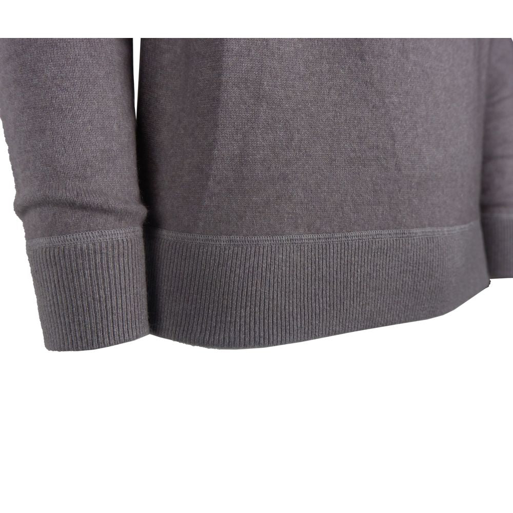 Grauer Kaschmirpullover für Herren