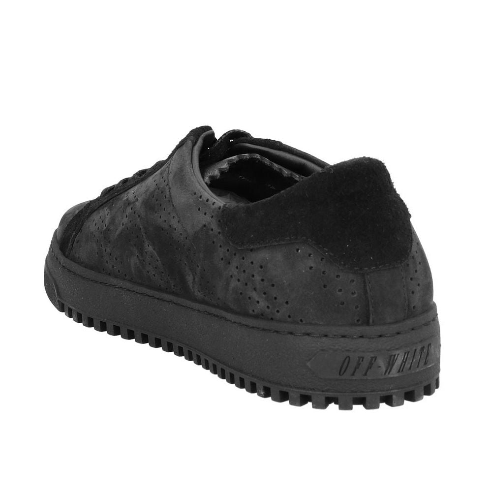 Schwarze Damen-Sneaker aus Kalbsleder