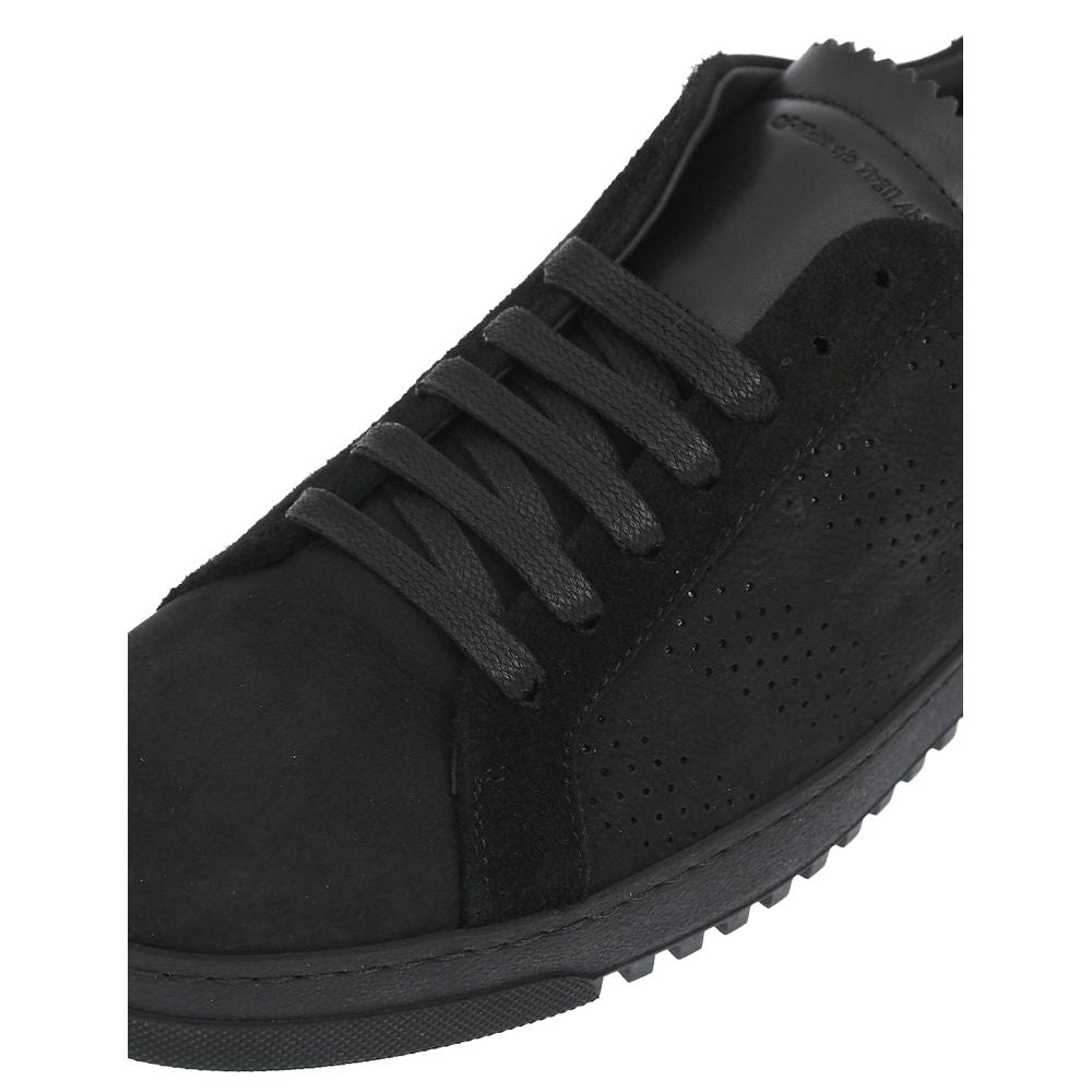 Schwarze Damen-Sneaker aus Kalbsleder