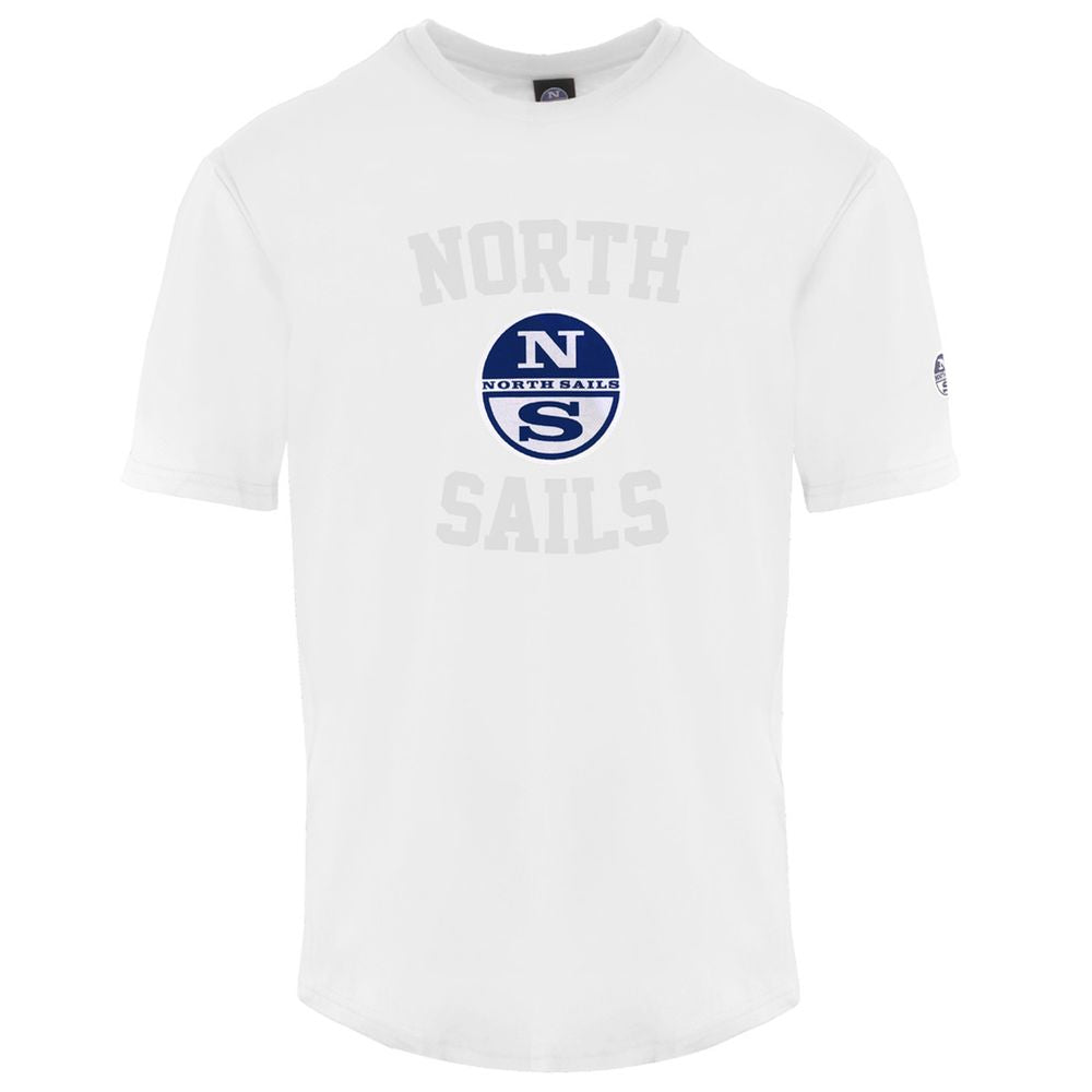 T-shirt da uomo in cotone bianco