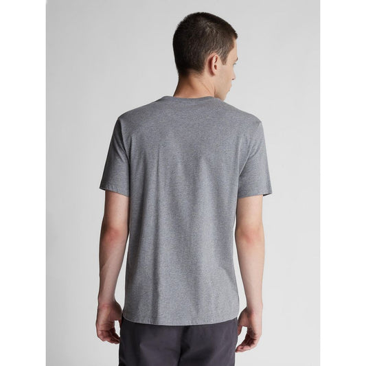 T-shirt da uomo in cotone grigio