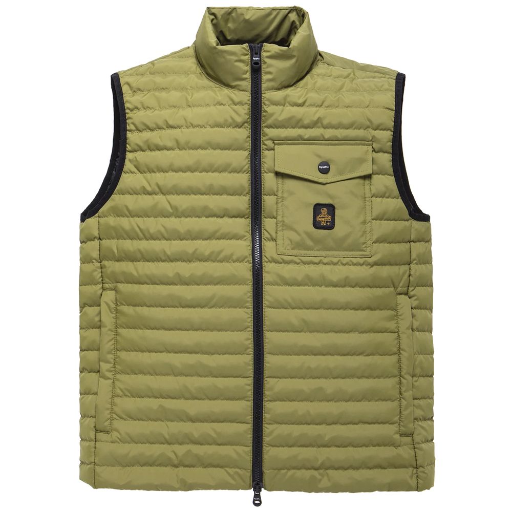 Versatile gilet verde in piumino per uomo