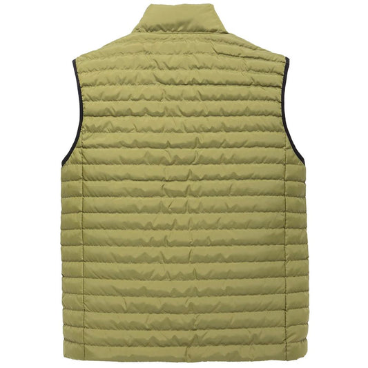 Versatile gilet verde in piumino per uomo