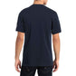Marineblaues Baumwoll-T-Shirt mit nautischem Nostalgie-Print
