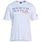 Makelloses weißes Gummi-Logo-T-Shirt