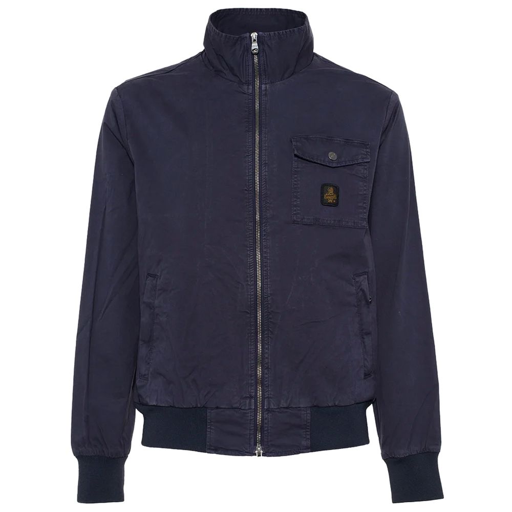 Versatile Blue Bomber Jacket for Men