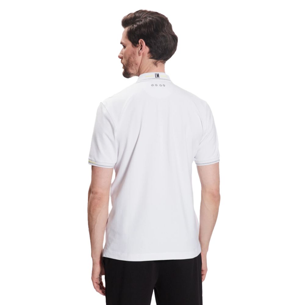 Polo elegante in misto cotone con dettagli glitterati