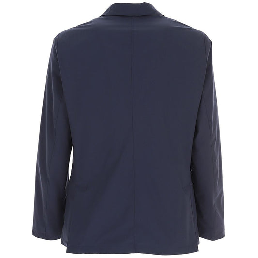 Elegante wasserabweisende blaue Jacke