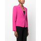 Fuchsia One-Button Stretchy Chic Blazer