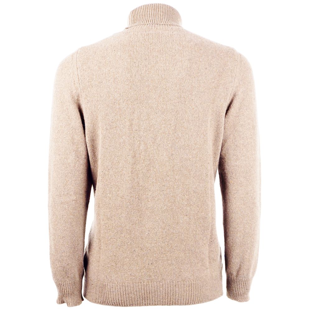 Beige Kaschmir Herren Pullover