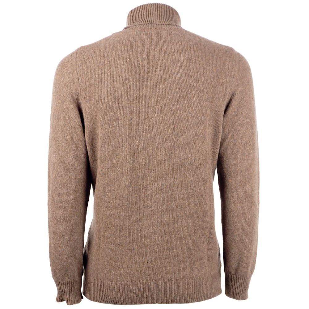 Brauner Kaschmirpullover für Herren