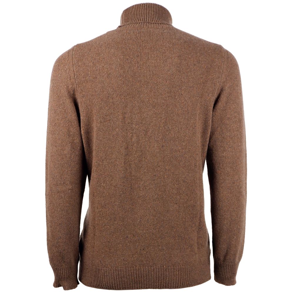 Brauner Kaschmirpullover für Herren