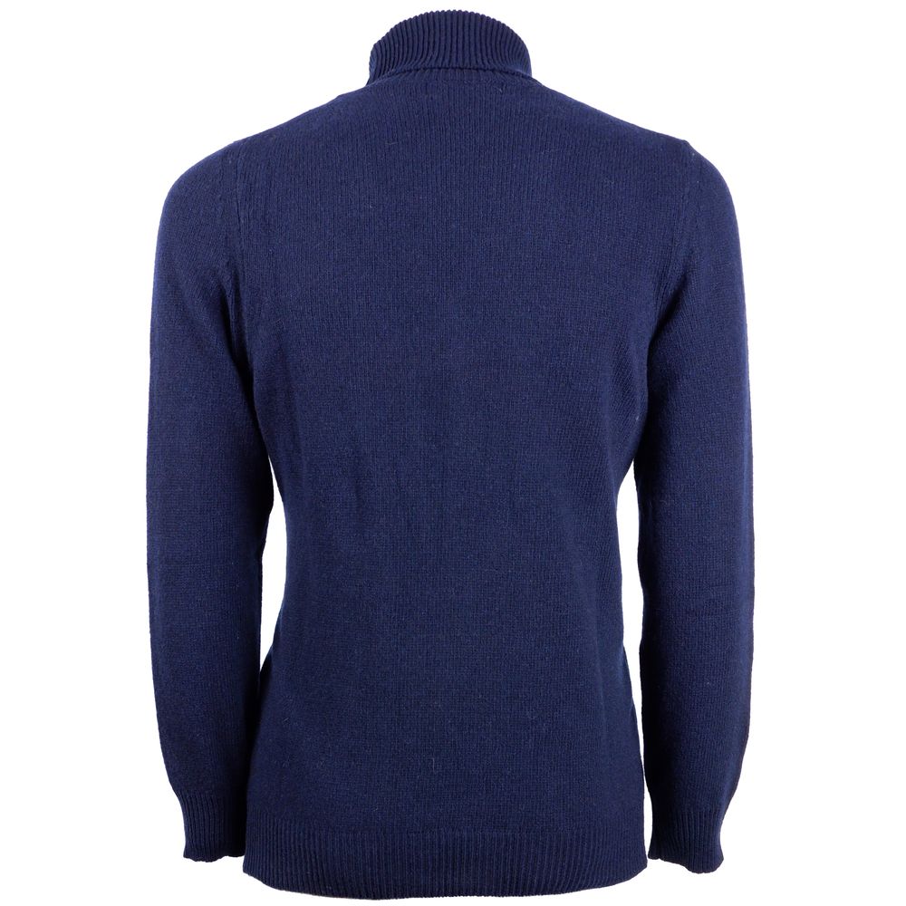 Blauer Kaschmirpullover für Herren