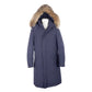 Blue Wool Men's Raincoat