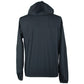 Sleek Hooded Full Zip Jacket in Black