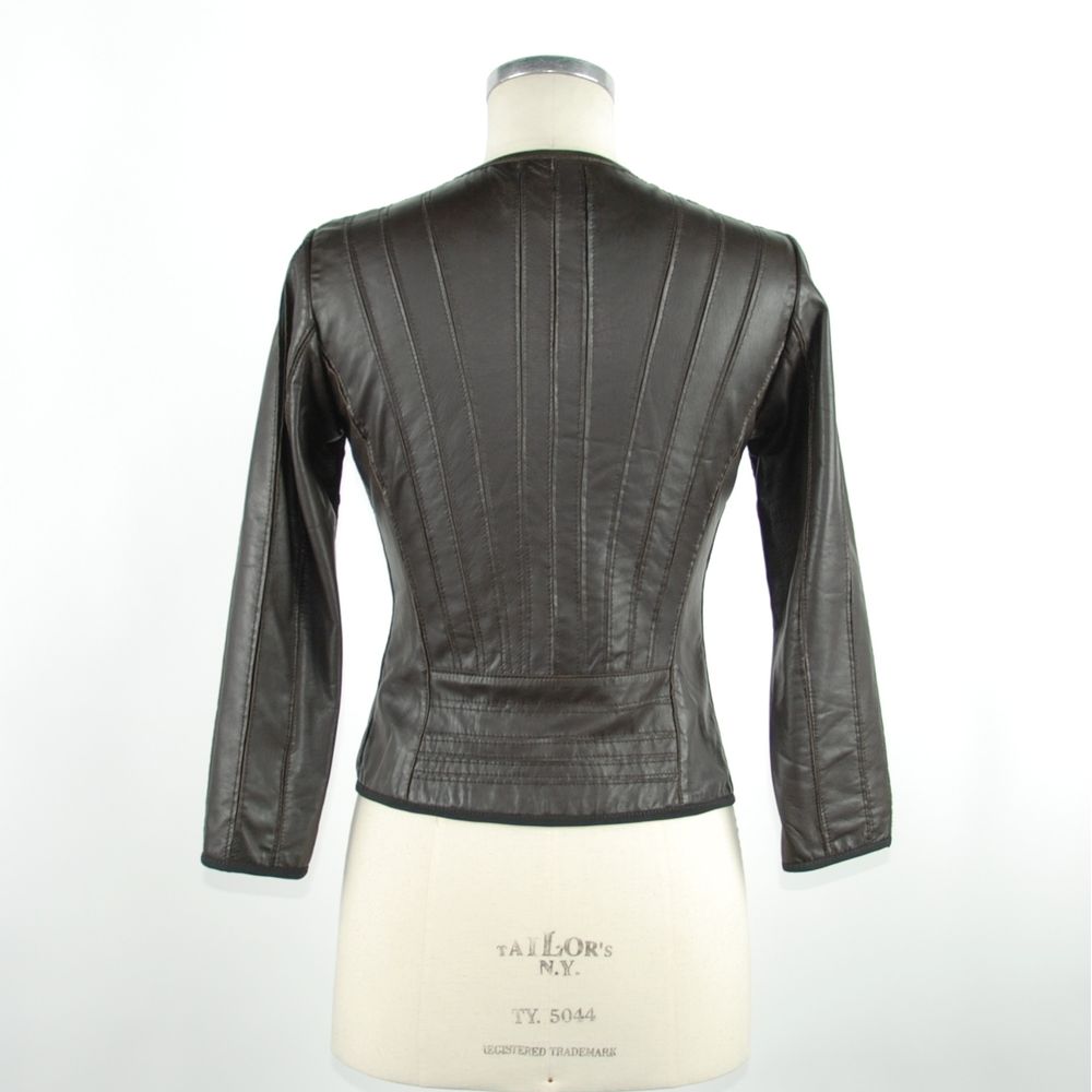 Schwarze Lederjacke für Damen