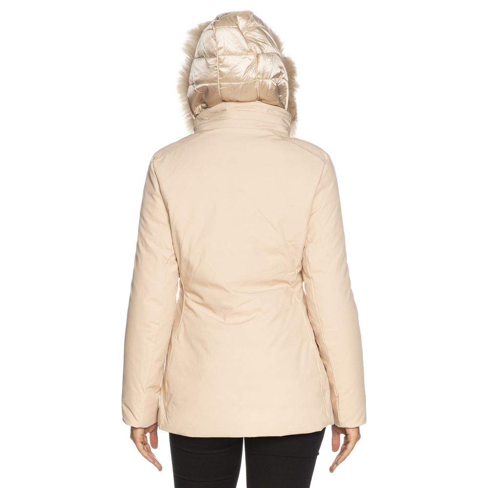 Giacca da donna in poliammide beige
