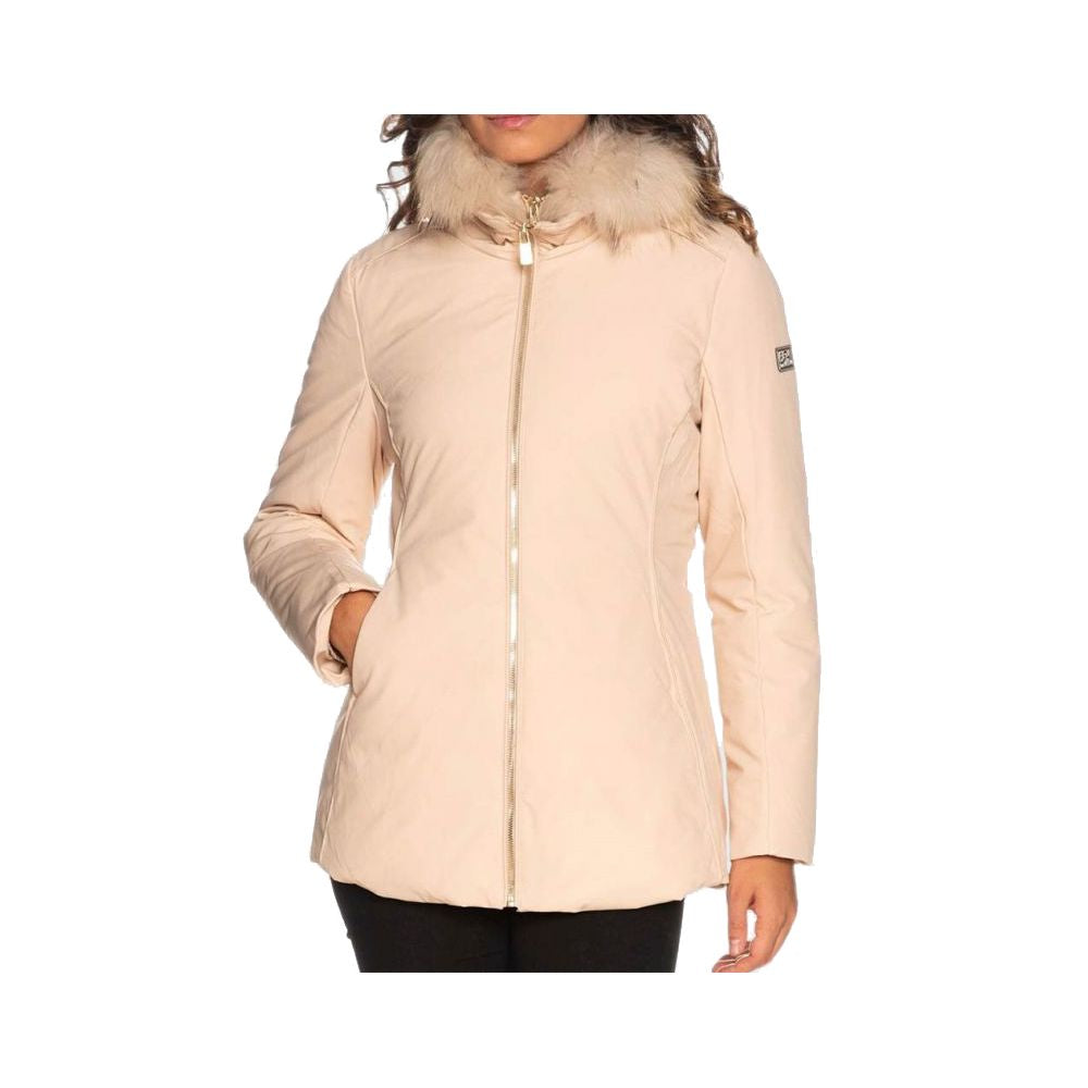 Giacca da donna in poliammide beige