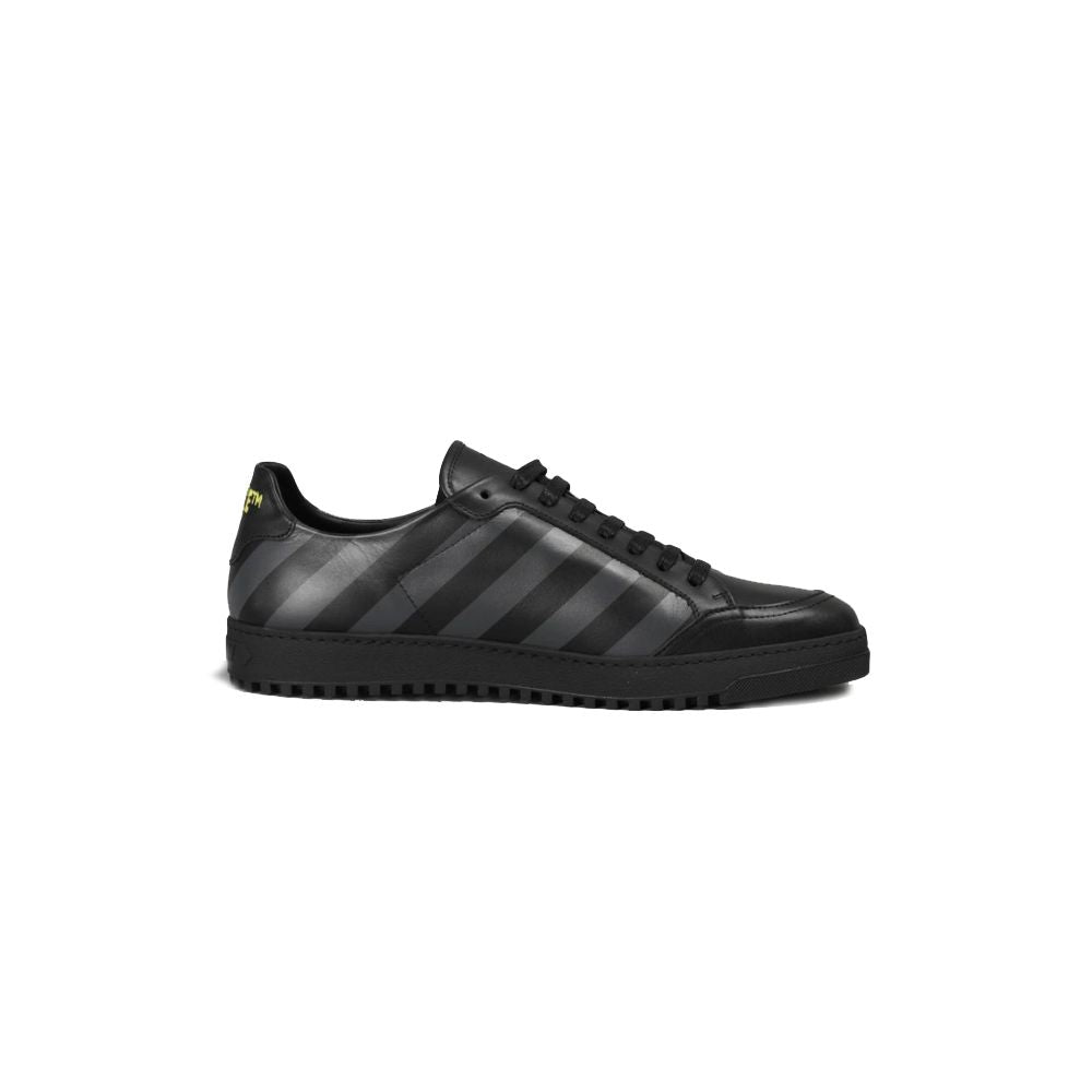 Schwarze Damen-Sneaker aus Kalbsleder