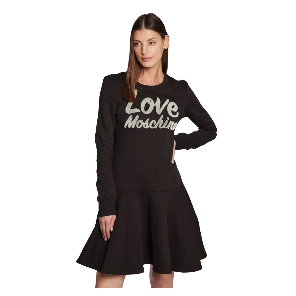 Schickes Kleid aus Baumwollmischung mit geprägtem Logo