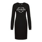 Schickes Logo-Kleid aus Baumwollmischung