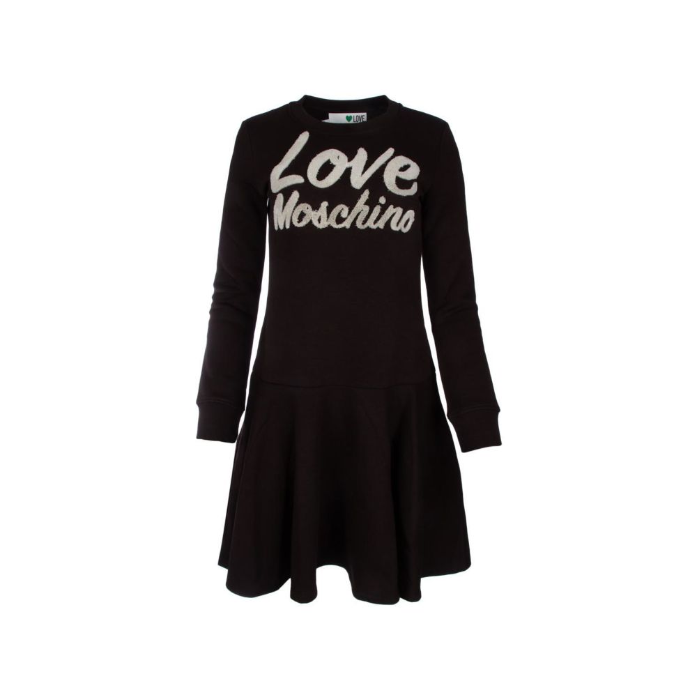 Schickes Kleid aus Baumwollmischung mit geprägtem Logo