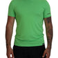 T-shirt girocollo a maniche corte in modal verde