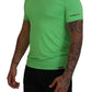 T-shirt girocollo a maniche corte in modal verde