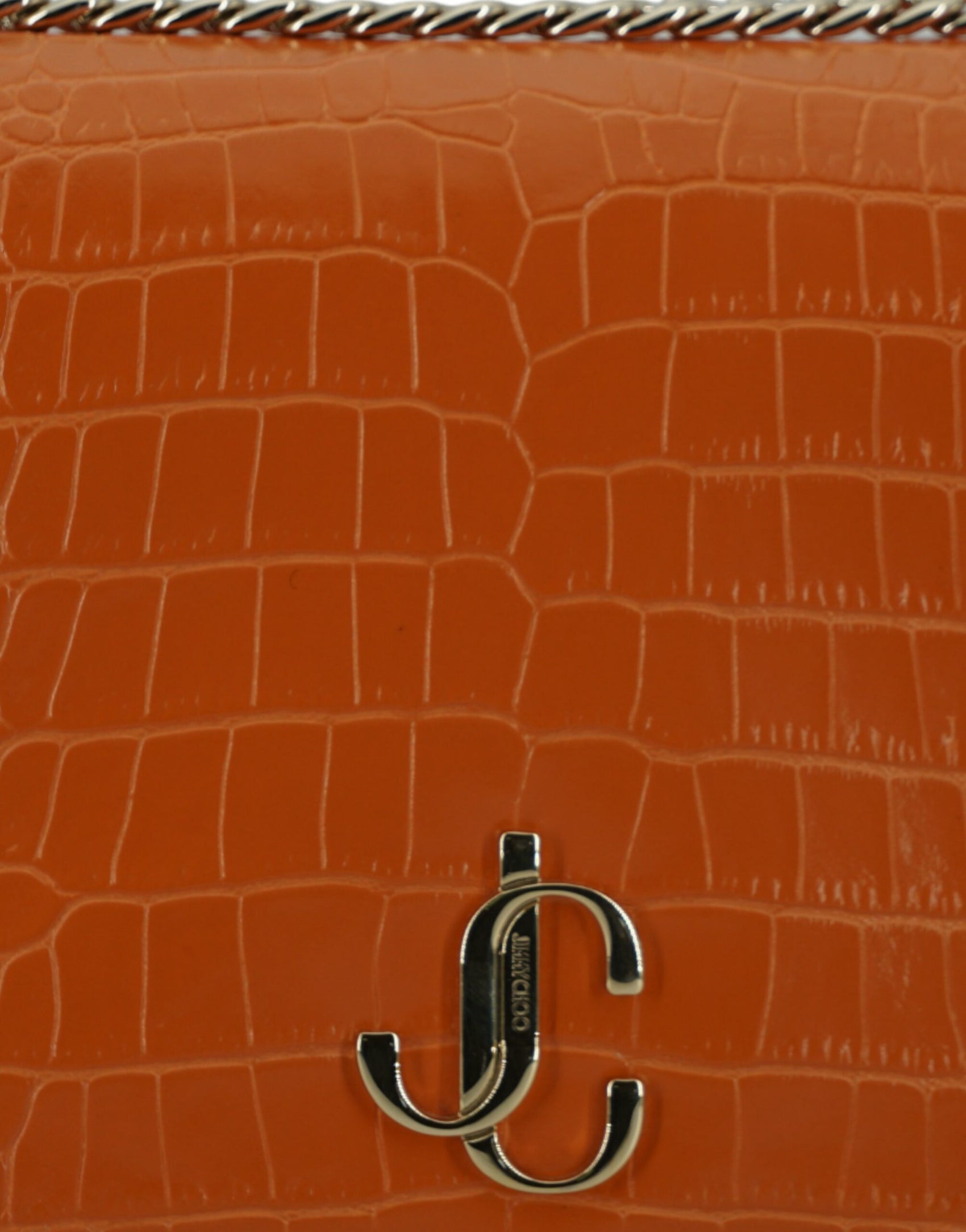Bernsteinorange Leder-Umhängetasche