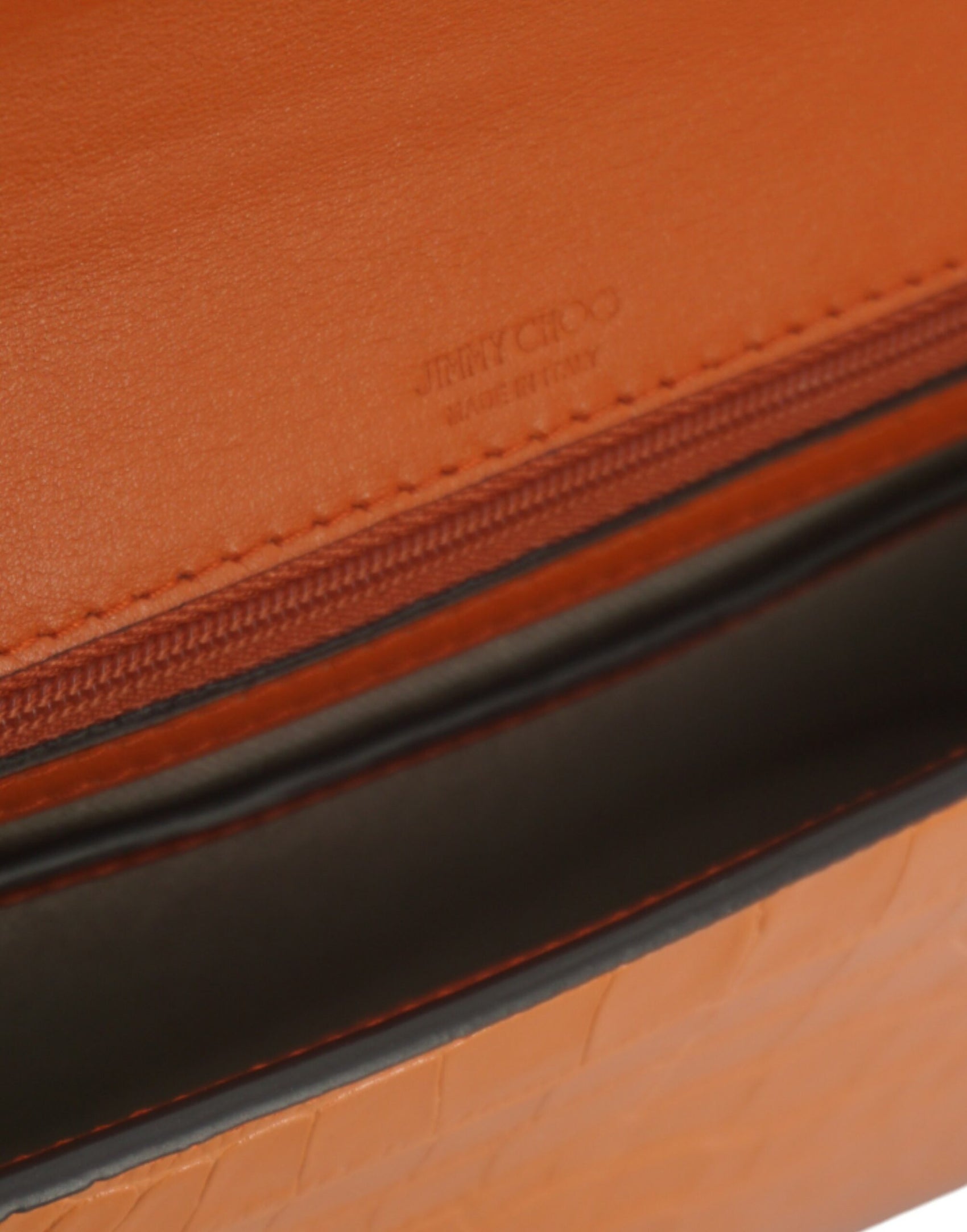 Bernsteinorange Leder-Umhängetasche