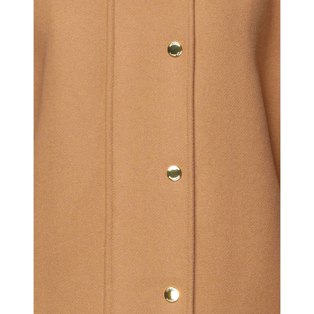 Cappotto da donna in lana marrone