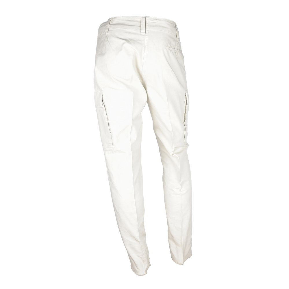 Weiße Herrenhose aus Baumwolle