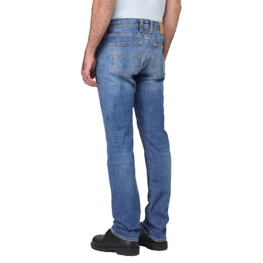 Blaue Herrenjeans aus Baumwolle