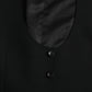 Black Wool Waistcoat Dress Formal Vest